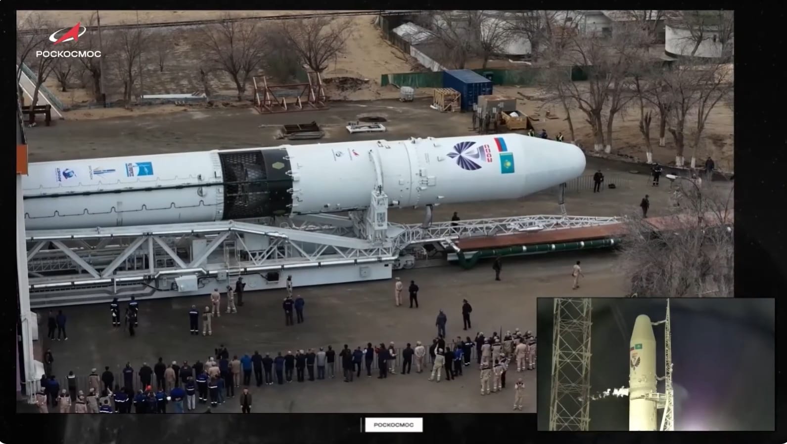 Premier vol de la fusée russe Soyouz-5 depuis Baïkonour