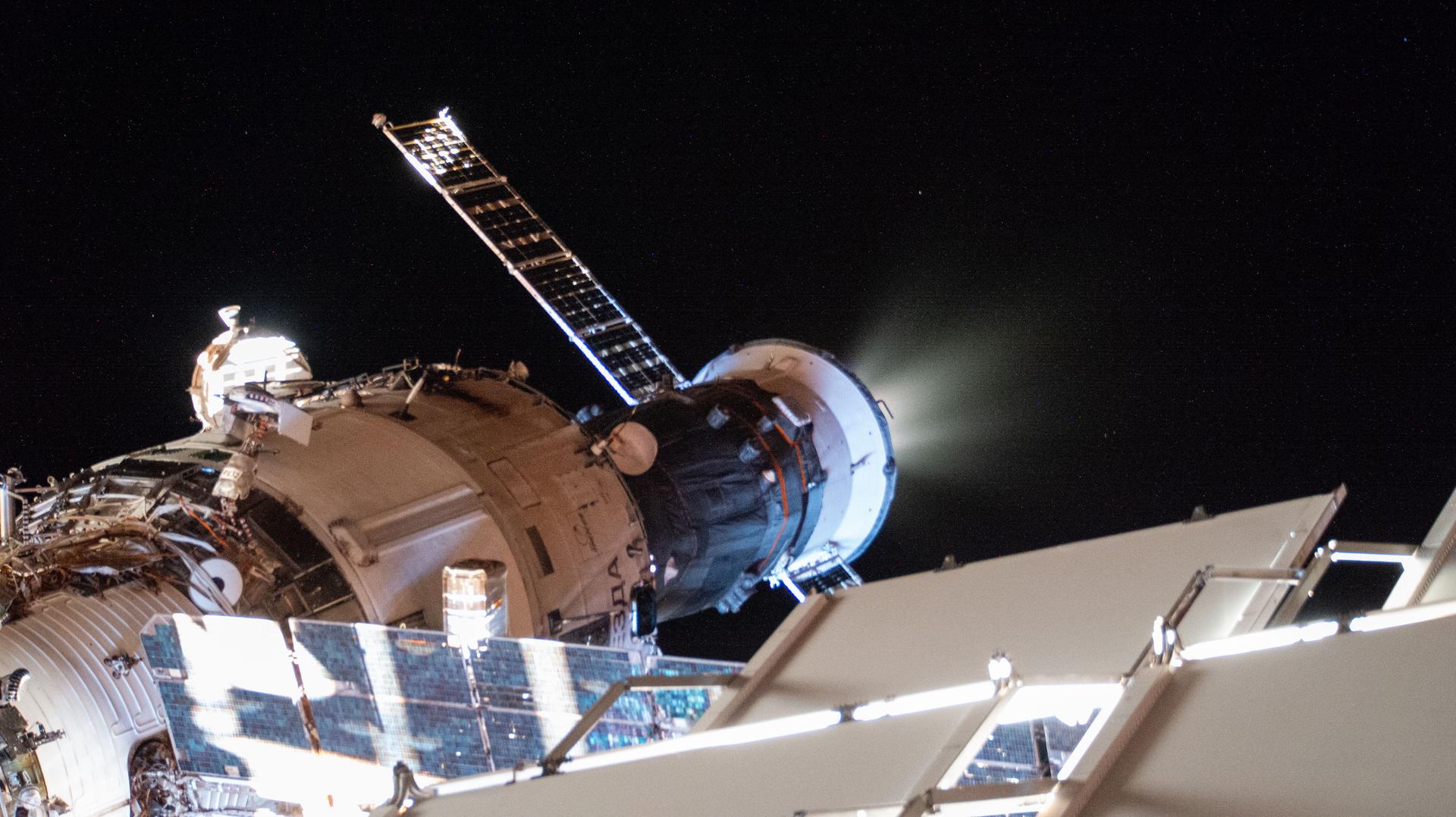 Le vaisseau Progress MS-34 s&rsquo;envole vers l&rsquo;ISS pour livrer du fret essentiel
