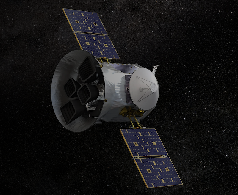 Schéma montrant le principe de la méthode des transits utilisée par TESS pour détecter les exoplanètes.