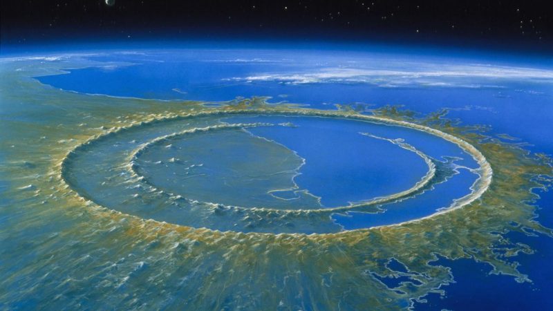 Échantillons de roche contenant du feldspath extraits du site de forage du cratère de Chicxulub.