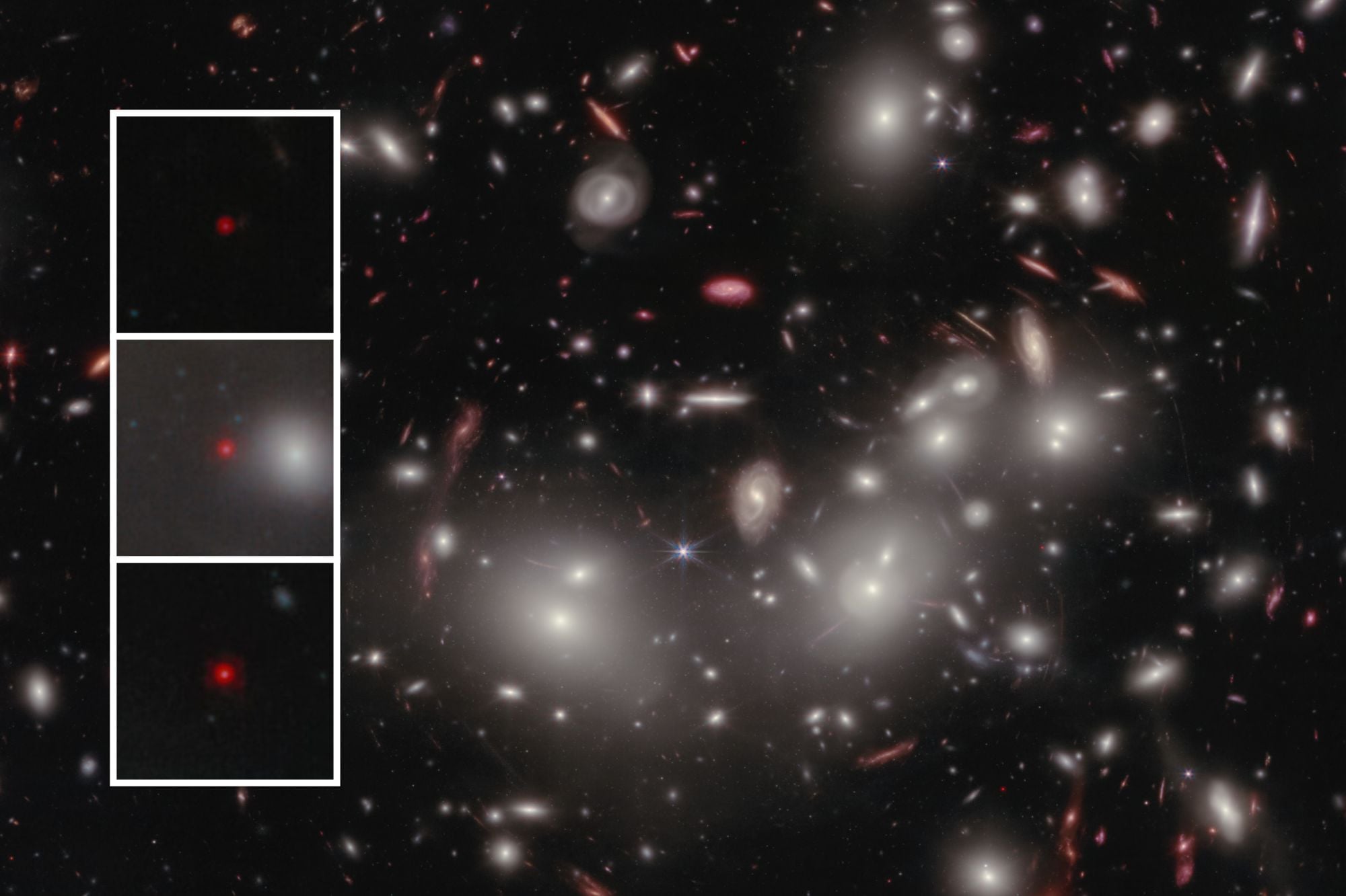 Le Télescope JamesWebb mesure un trou noir primordial et révèle les Petits Points Rouges