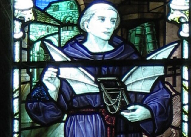 Peinture illustrant la comète de Halley telle qu'elle aurait pu apparaître en 1066 dans le ciel anglais.
