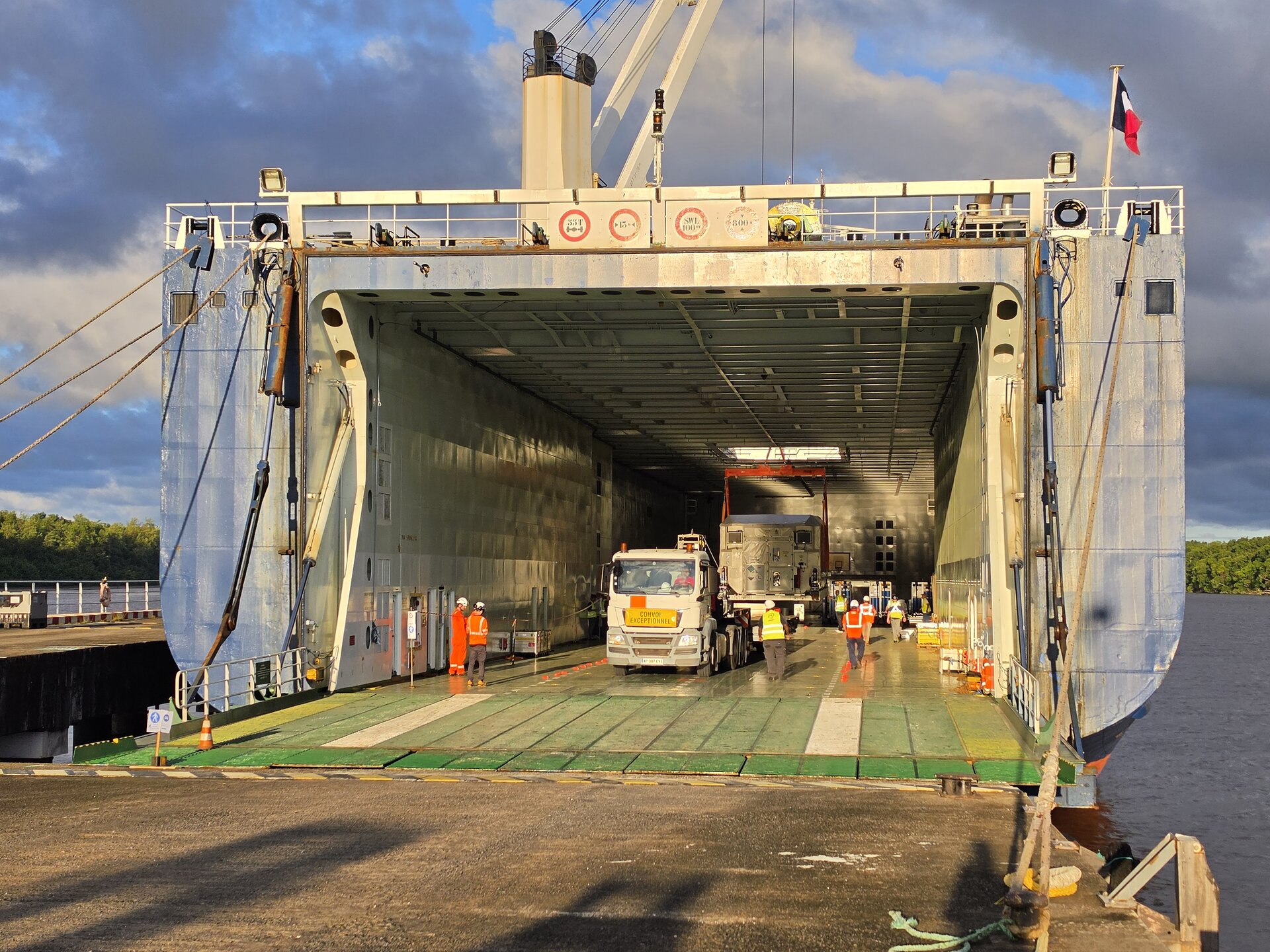 Le satellite météorologique MTG-I2 arrive en Guyane pour son lancement