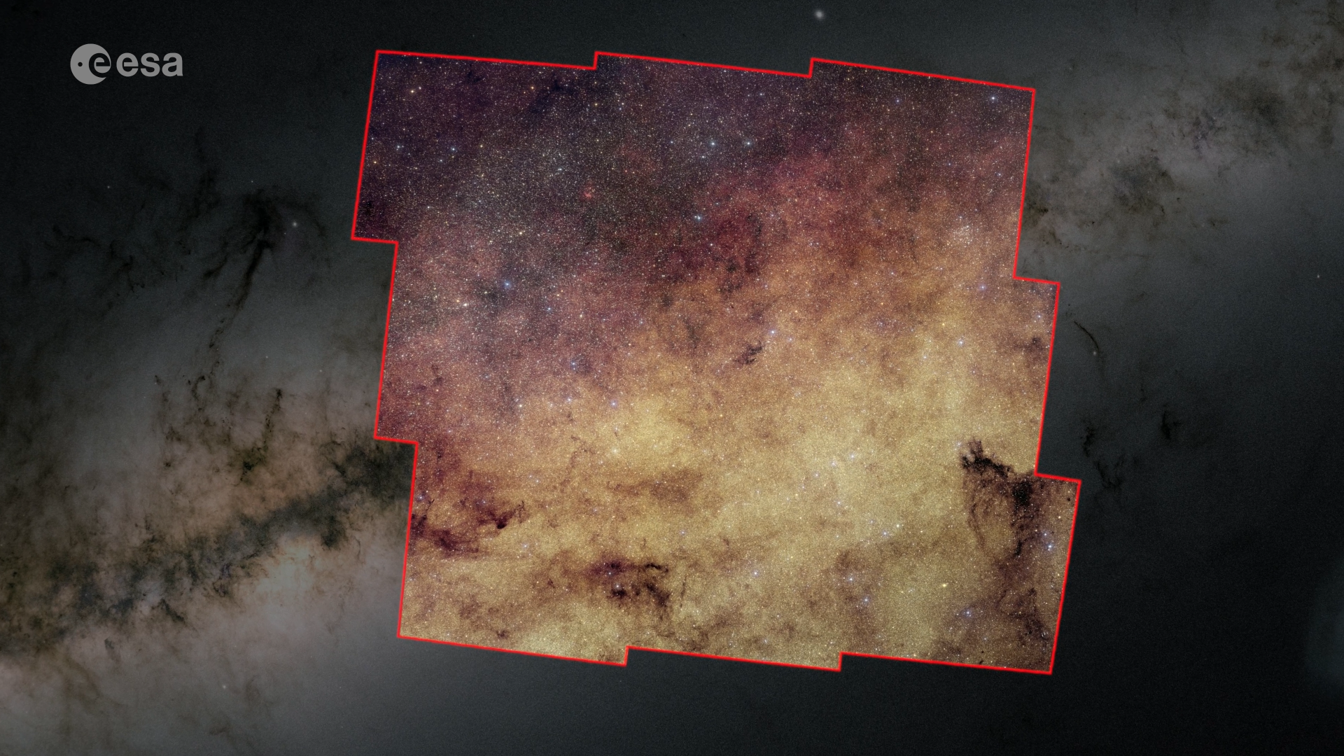 Euclid révèle le cœur dense de notre Galaxie en lumière visible