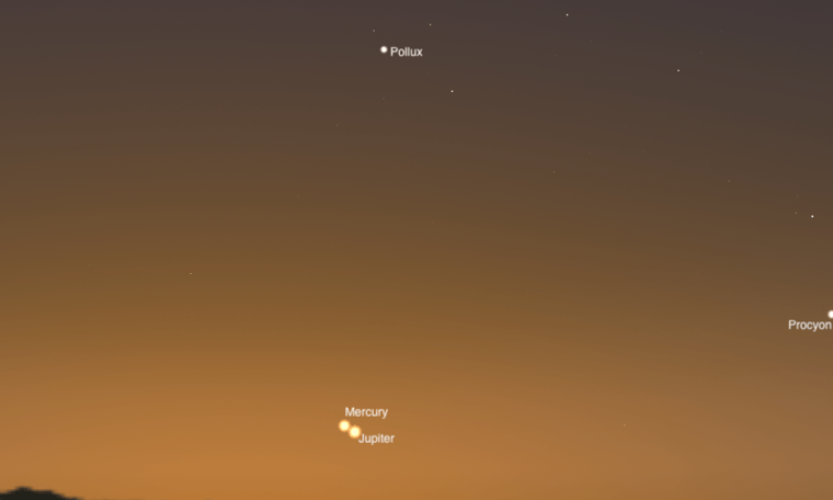 Conjonction Mercure-Jupiter observable dès le 15 août à l&rsquo;aube