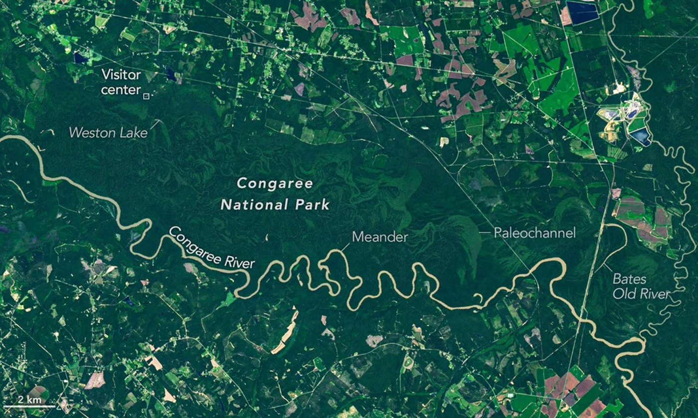 Un satellite Landsat 9 détaille l&rsquo;écologie des plaines inondables