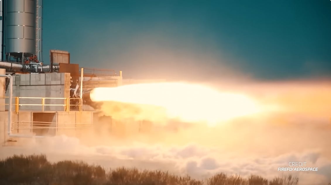 Rendu artistique du lanceur Firefly Eclipse, véhicule de capacité moyenne en développement.