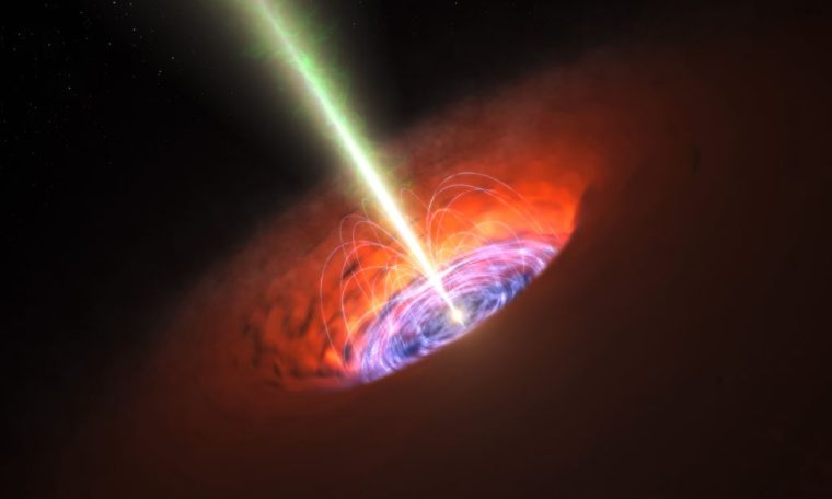 Des exoplanètes géantes pourraient se former autour de trous noirs supermassifs