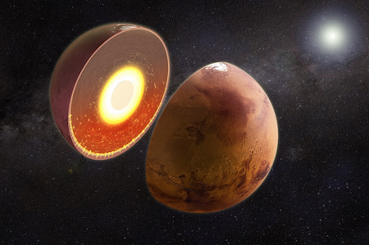 Mars : L&rsquo;hémisphère sud présente une chaleur anormale en profondeur