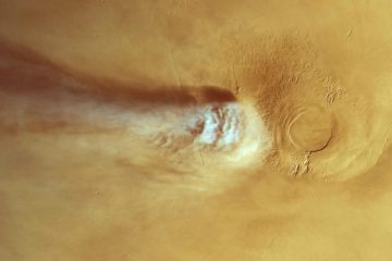 Mars : une étude explique la formation de l&rsquo;immense nuage d&rsquo;Arsia Mons